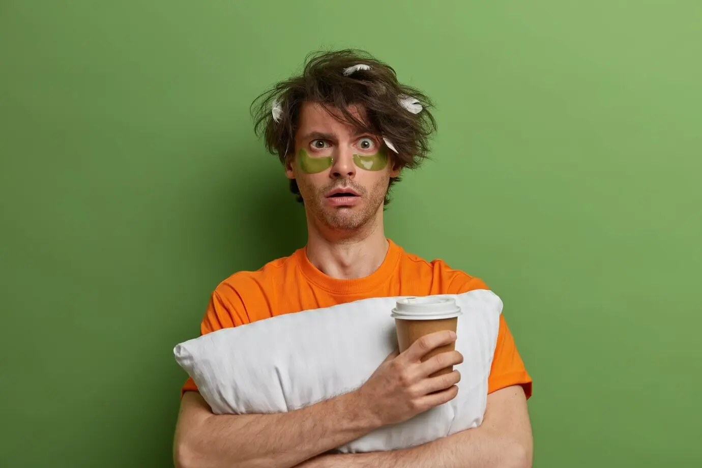 Close-up of a young handsome man, isolated